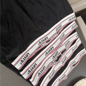 Levi's Black Boxer Briefs with Logo Waistband - 5 Pack